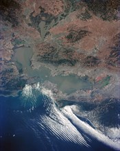 San Francisco and Bay Area, CA seen from space