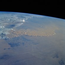 1992 - Dust Storm, Sahara Desert, Algeria/Niger Border, Africa from space