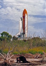 1992 - Endeavour, Orbiter Vehicle (OV) 105, roll out to KSC Launch Complex Pad 39B