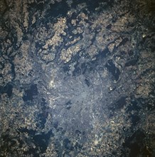 City of Paris, France from space ca. 1992