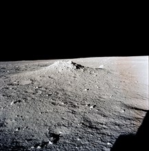 Apollo 12 Mission image - View of lunar surface mound