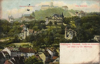 Eisenach avec le château de la Wartburg