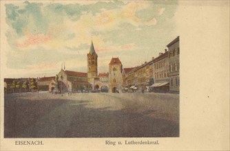 Ring et monument de Luther à Eisenach