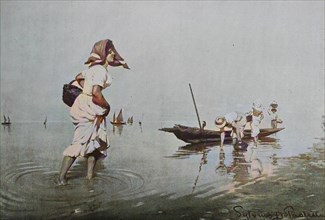 Women fishing in Venice