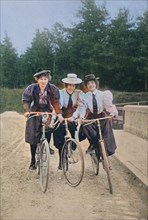 Three women on the bike