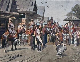 people crossing the Prussian - Saxon border
