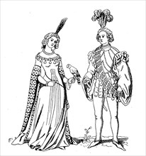 Man and lady in Schellentracht