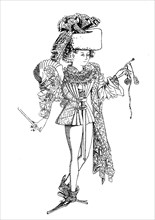 costume of a fop with  Crakows or crackowes