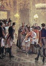 Die Gefangennahme des Papstes Pius VII durch den französischen General Radel