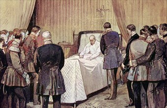 Farewell to the deathbed of Wilhelm I