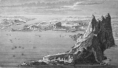 The Strait of Gibraltar in 1880