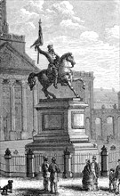 Statue of Gottfried von Bouillon in Brussels