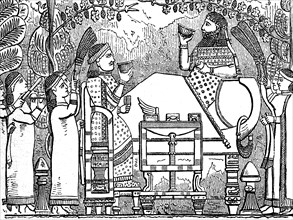 Scene from the palace of Sanherib in Kujundschik