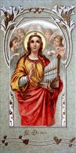 Sacred picture with an image of St. Cecilia