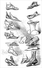 Shoe fashion of the different periods
