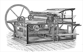 High speed press with railroad movement