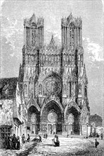 Facade of the cathedral of Reims