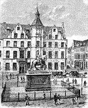 Market place and city hall in Düsseldorf