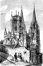 The Cathedral Notre-Dame de Coutances of Coutances