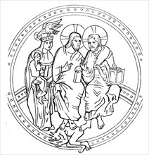 Symbolic representation of the Trinity in the 10th century