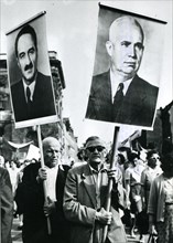 East Germans demonstrating against the 'Capitalist War'