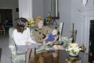 First Lady Pat Nixon visits Margaret Trudeau