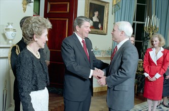 President Ronald Reagan and Mrs Reagan