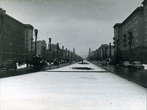 Stalin Allee, East Berlin's pomp avenue, 1959