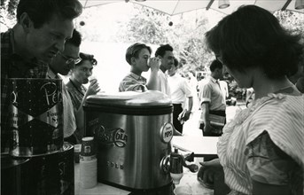 Pepsi is being served to Russian visitors, 1959
