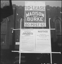 Notice for Japanese American internment