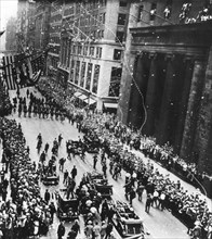 Ticker tape parade for Wiley Post