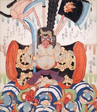 Danjuro VII's Benkei as Fudo Myoo
