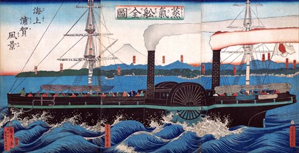 Steamship off Kanazawa