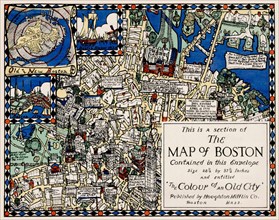 Section of the Map of Boston