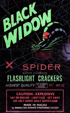 Black Widow Spider Flashlight Crackers