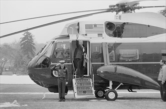 President Carter on the Way to Camp David