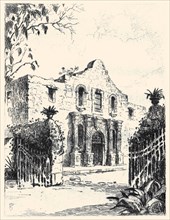 Etching of the Alamo