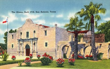 The Alamo, built in 1718, San Antonio, Texas