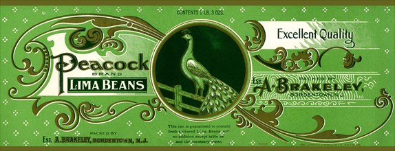 Peacock Brand Lima Beans