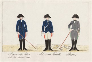 Regiments der Cavallerie; Artillerie Knecht; Provos