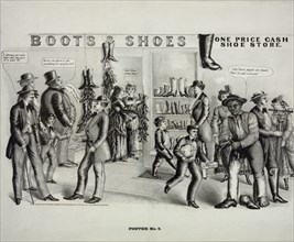 boots & shoes, one price cash shoe store