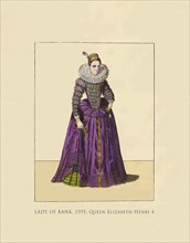 Lady of Rank 1595 Queen Elizabeth - Henri 4