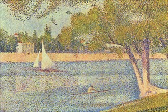 The Seine by the Island of Jatte in Spring
