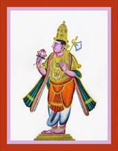 Two-armed Parasu Rama stands in samabhanga