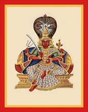 Mariamman, shown with four arms