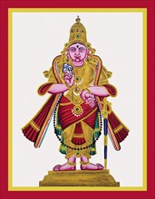 Sri Vasudeva Perumal holding a conch