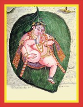 Child Krishna Vatapattrasayi, naked
