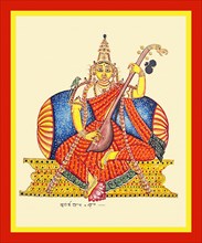 Goddess Sharadamba (an aspect of Sarasvati)