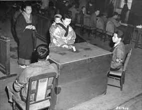 Japanese Woman Votes, 1946