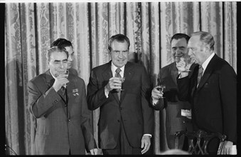 Nixon & Brezhnev Celebrating